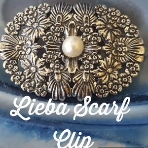 GORGEOUS Vintage Lieba Scarf Clip